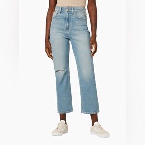 HUDSON JEANS EUC 29 Jade High Rise Straight Loose Fit Crop in “Paradise”